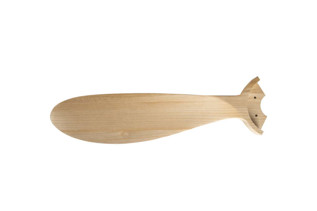 מאוורר VALENSIA תלוי DC 35W - גימור לבן - כנפיים עץ טבעי  קוטר   48 אינץ'