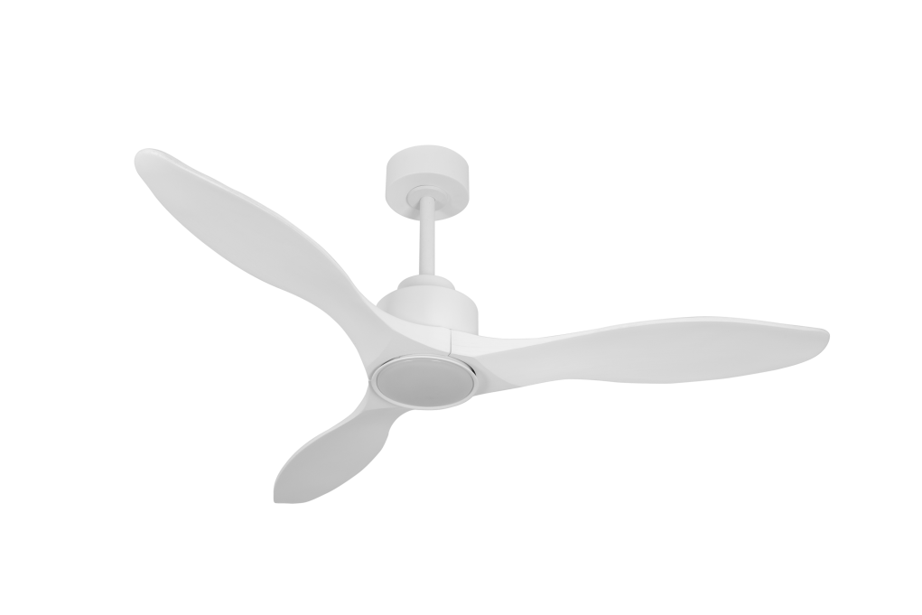 מאוורר PALMA תלוי DC 35W - גימור לבן - כנפיים לבן קוטר   48 אינץ'