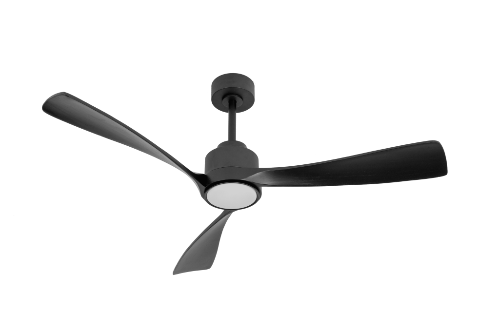 מאוורר LEVANTE תלוי DC 35W - גימור שחור - כנפיים שחור קוטר   48 אינץ'