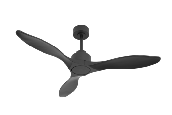 מאוורר תלוי DC 35W PALMA - גימור שחור  - כנפיים שחור