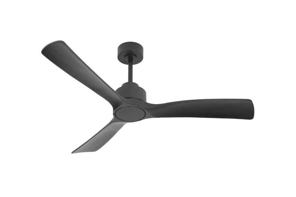 מאוורר SEVILIA  תלוי DC 35W - גימור שחור - כנפיים שחור קוטר   48 אינץ'