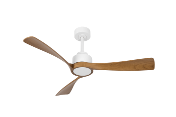 מאוורר תלוי  DC 35W LEVANTE - גימור לבן   - כנפיים עץ אגוז
