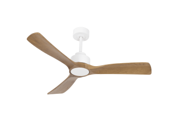 מאוורר תלוי  DC 35W SEVILIA  - גימור לבן  - כנפיים עץ אגוז