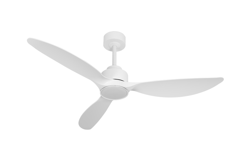 מאוורר ALMERIA תלוי DC 35W - גימור לבן - כנפיים לבן   קוטר 52 אינץ' - מוגן מים IP54