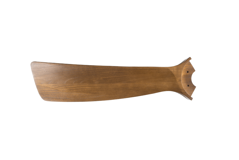 מאוורר SEVILIA  צמוד תקרה DC 35W - גימור לבן - כנפיים עץ אגוז  קוטר   48 אינץ'