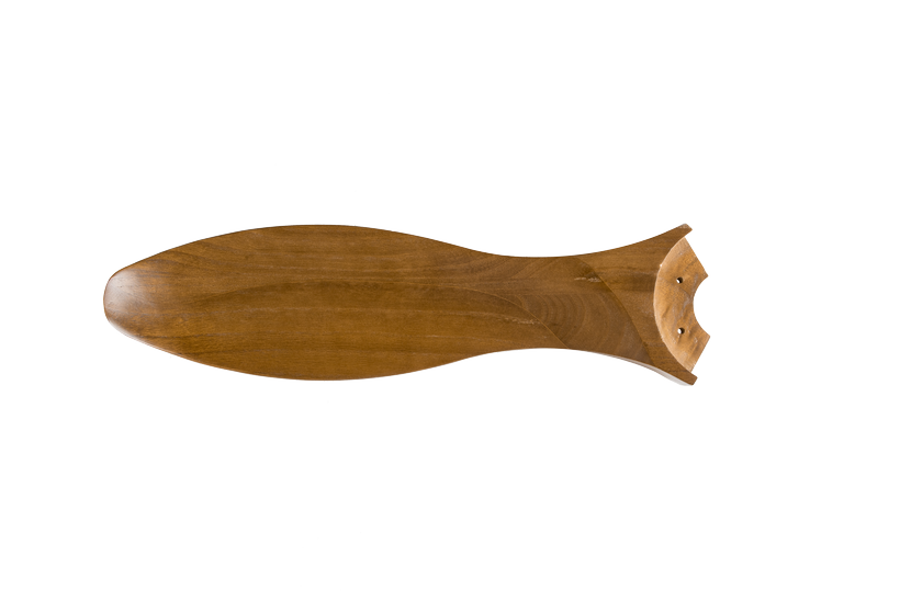 מאוורר PALMA צמוד תקרה DC 35W - גימור לבן - כנפיים עץ אגוז  קוטר   48 אינץ'