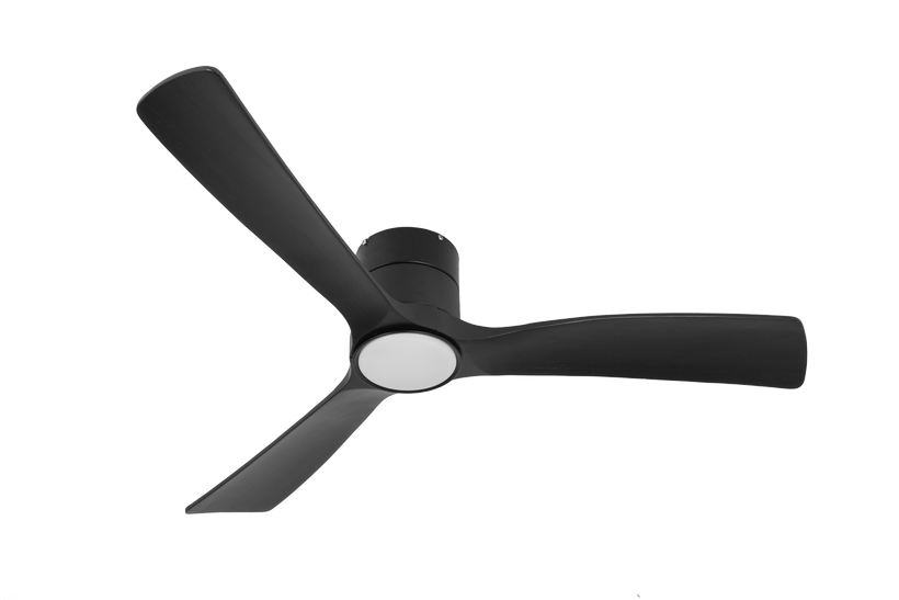 מאוורר SEVILIA  צמוד תקרה DC 35W - גימור שחור - כנפיים שחור קוטר   48 אינץ'