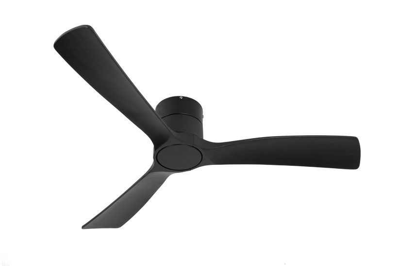 מאוורר SEVILIA  צמוד תקרה DC 35W - גימור שחור - כנפיים שחור קוטר   48 אינץ'