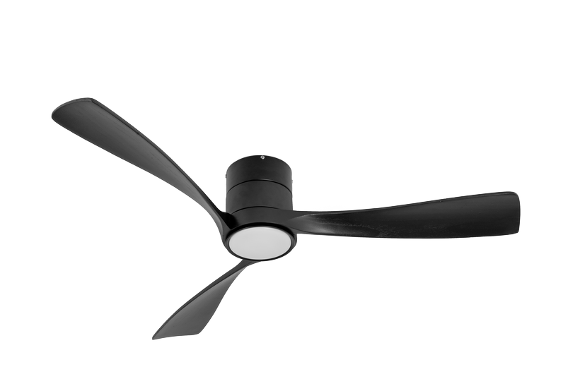 מאוורר LEVANTE צמוד תקרה DC 35W - גימור שחור - כנפיים שחור קוטר   48 אינץ'