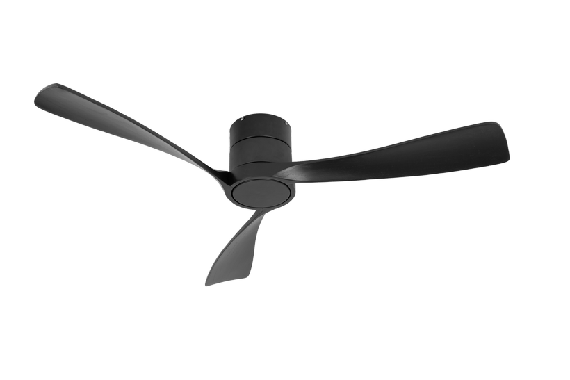 מאוורר LEVANTE צמוד תקרה DC 35W - גימור שחור - כנפיים שחור קוטר   48 אינץ'