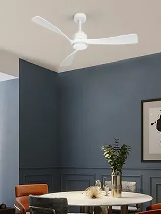 מאוורר LEVANTE תלוי DC 35W - גימור לבן - כנפיים לבן קוטר   48 אינץ'