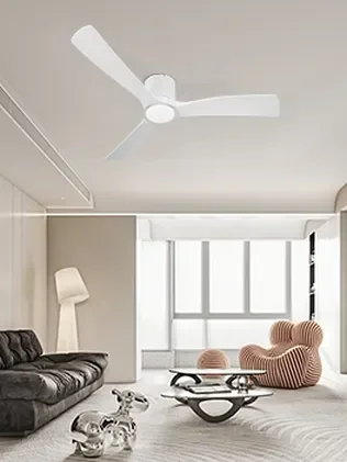 מאוורר SEVILIA  צמוד תקרה DC 35W - גימור לבן - כנפיים לבן קוטר   48 אינץ'