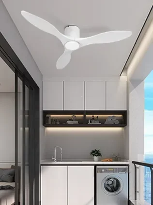 מאוורר PALMA צמוד תקרה DC 35W - גימור לבן - כנפיים לבן קוטר   48 אינץ'