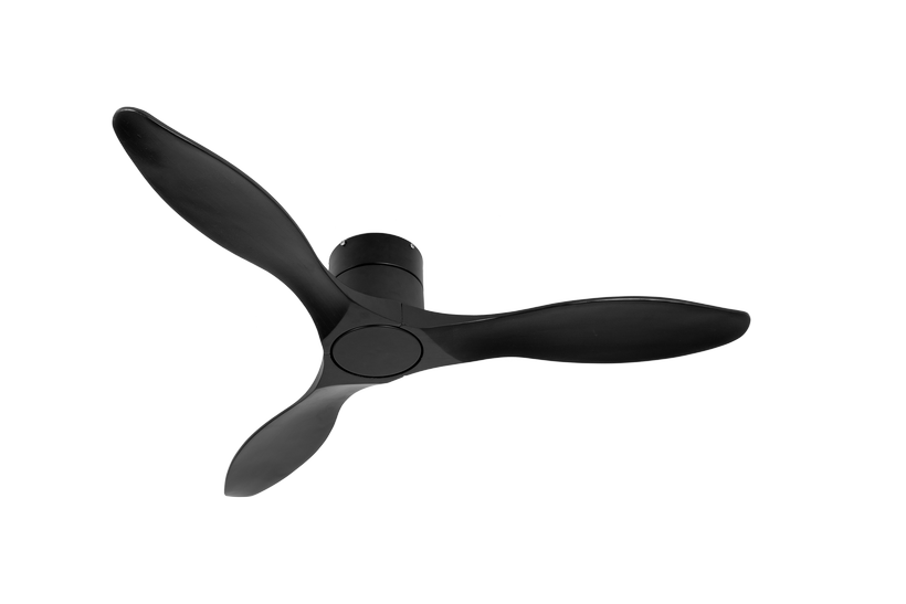 מאוורר PALMA צמוד תקרה DC 35W - גימור שחור - כנפיים שחור קוטר   48 אינץ'